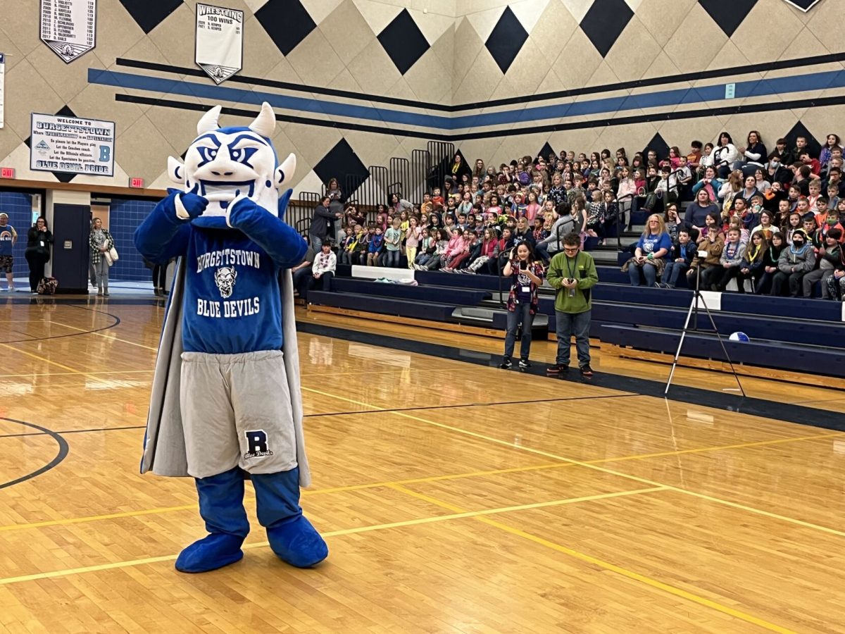 Burgettstown School District unveils new mascot uniform at pep rally